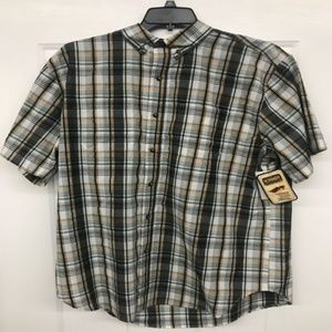C.E. Schmidt Workwear Button-up Shirt NWT Tan Blk